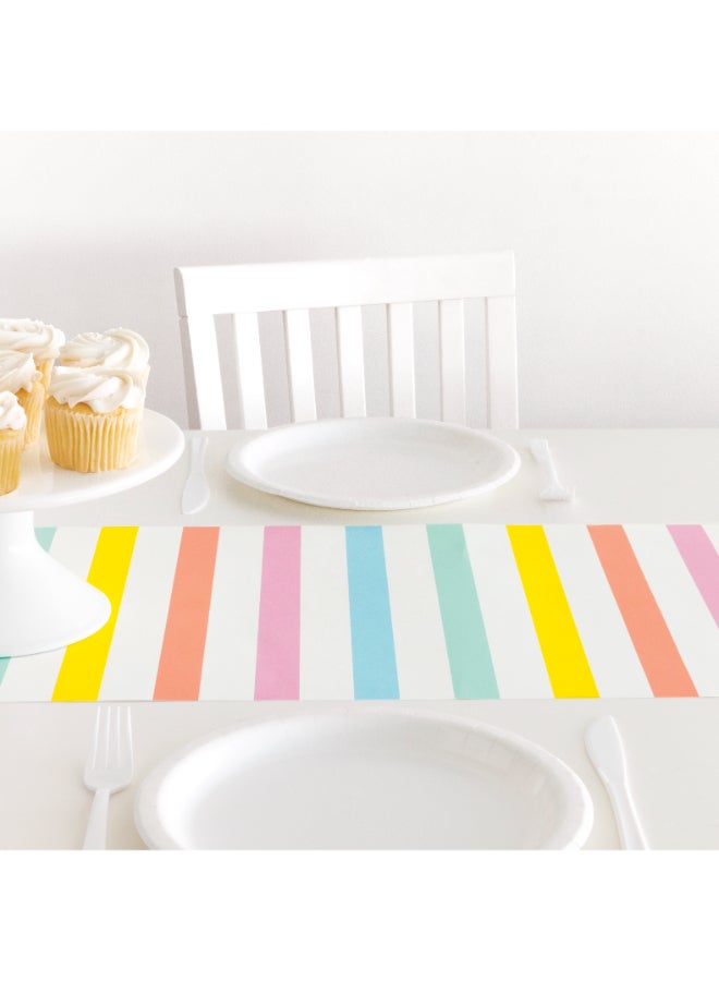 Unique مفرش طاولة ورقي بألوان الباستيل على شكل آيس كريم - Image 1