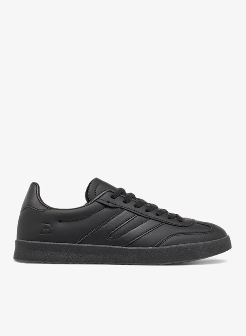 Panelled Lace-Up Sneakers