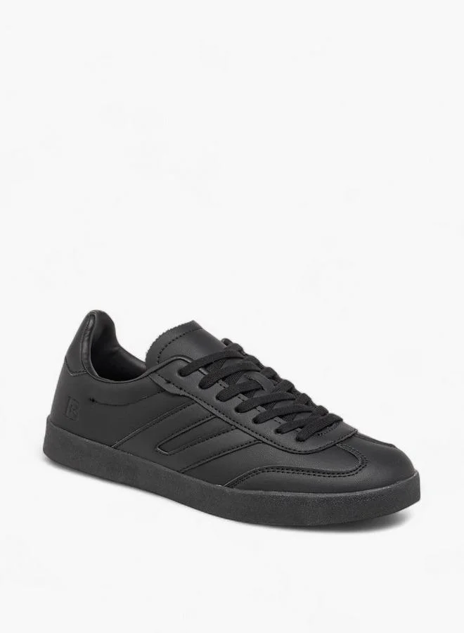 Panelled Lace-Up Sneakers