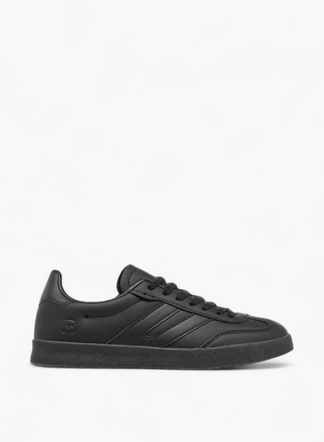 Panelled Lace-Up Sneakers