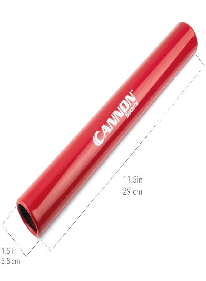 Cannon Sports Aluminum Track Relay Baton for Running, Training & Track and Field Gifts (Red) - Image 2