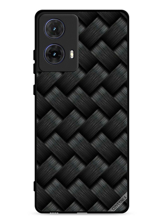 Covernex غطاء حماية لهاتف موتورولا موتو G85 5G بنمط خطوط داكنة - Image 1