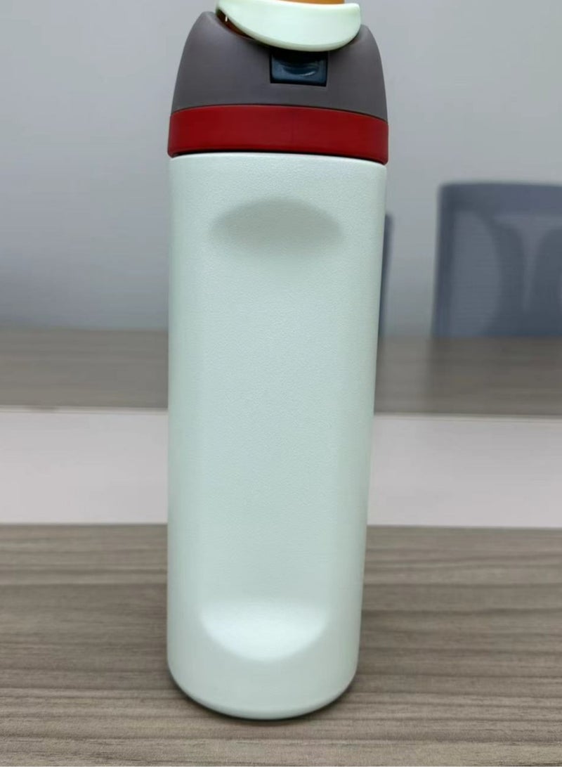 xozgdovg Thermos cup Student Super cute sports Kettle 550ML green