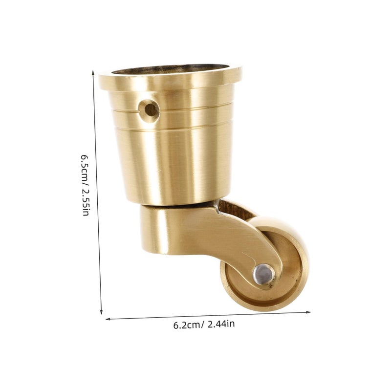 Heavy Duty Furniture Caster Wheels 2 Inch Smooth Rolling Replacement Wheels Easy to Install for Chairs Cabinets Carts - Image 5