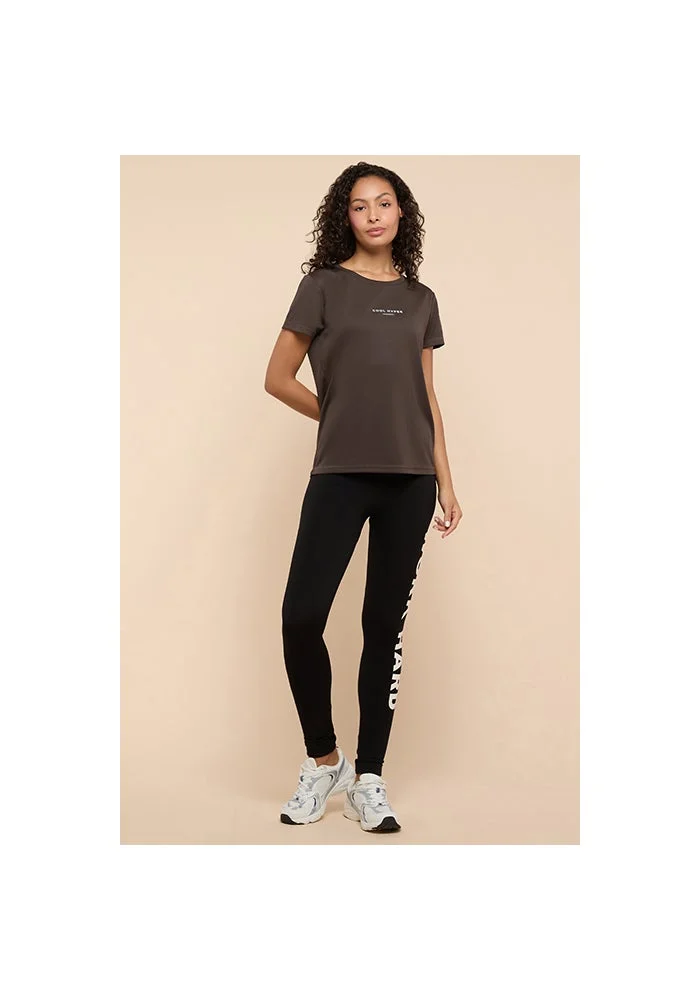 R&b  Printed Active T-Shirt with Crew Neck and Short Sleeves for Women | Best Price UAE