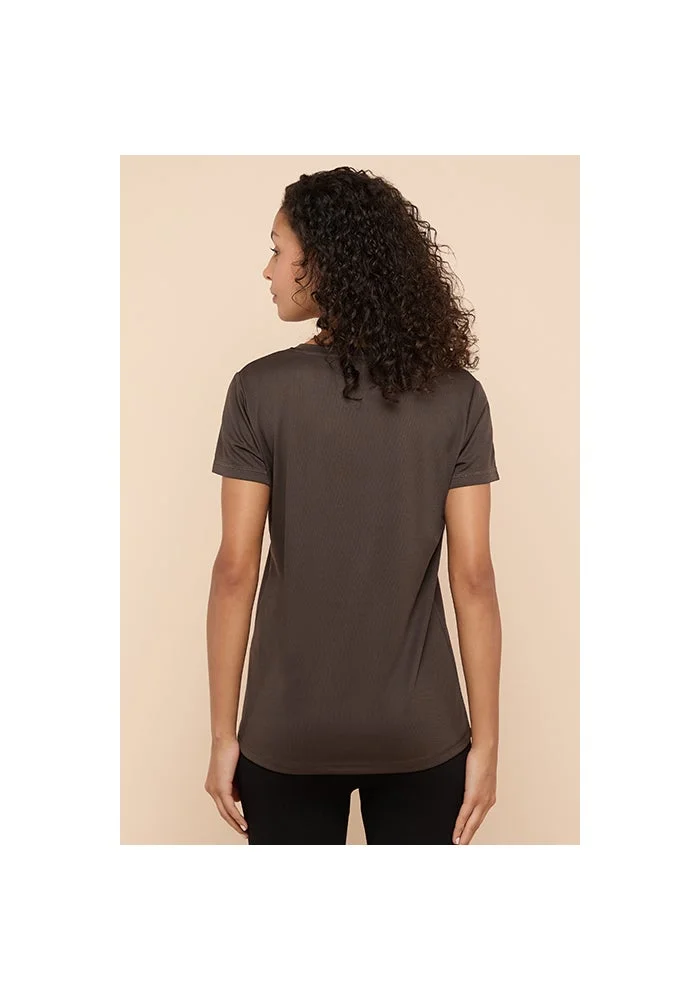 R&b  Printed Active T-Shirt with Crew Neck and Short Sleeves for Women | Best Price UAE