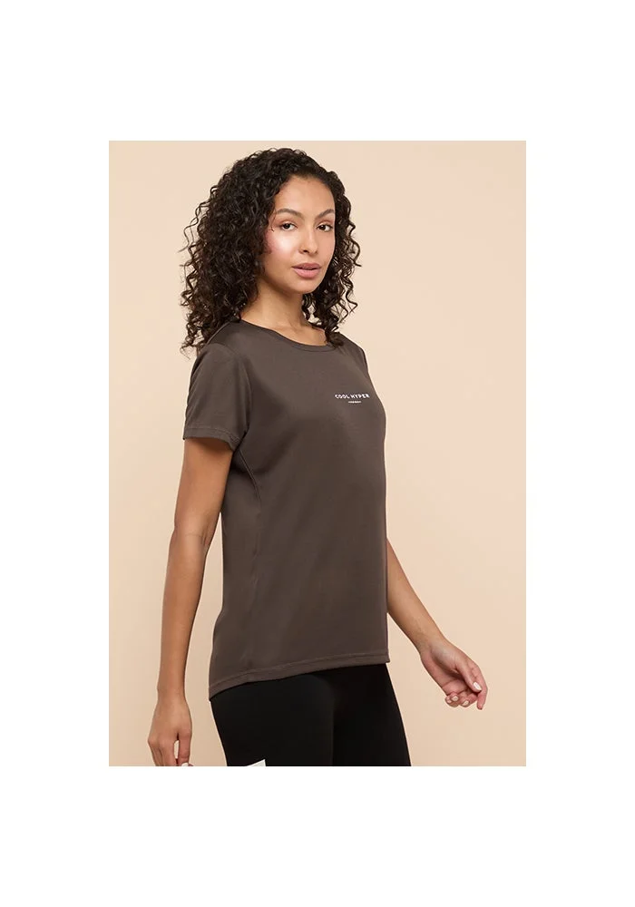 R&b  Printed Active T-Shirt with Crew Neck and Short Sleeves for Women | Best Price UAE
