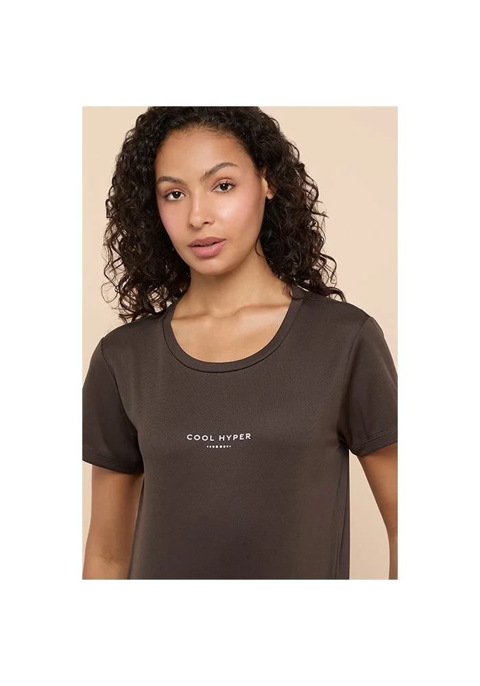 R&b  Printed Active T-Shirt with Crew Neck and Short Sleeves for Women | Best Price UAE