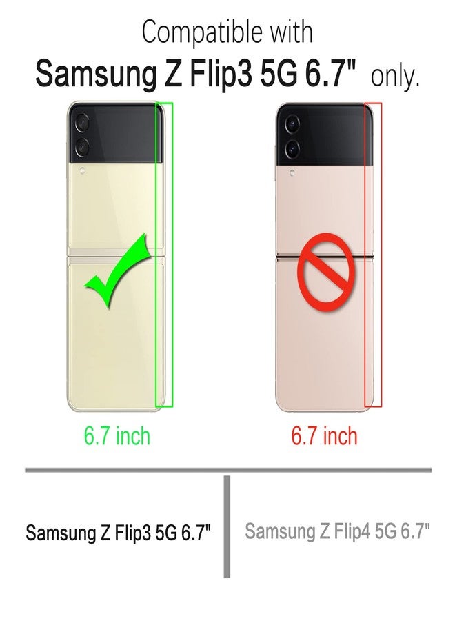 بنتوبين جراب BENTOBEN لهاتف سامسونج جالاكسي زد فليب 3، جراب 5G، غطاء حماية متين 2 في 1 مقاوم للصدمات، مزود بحلقة، مناسب للرجال والنساء، لهاتف جالاكسي زد فليب 3 مقاس 6.7 بوصة، بنفسجي/نعناعي - Image 2