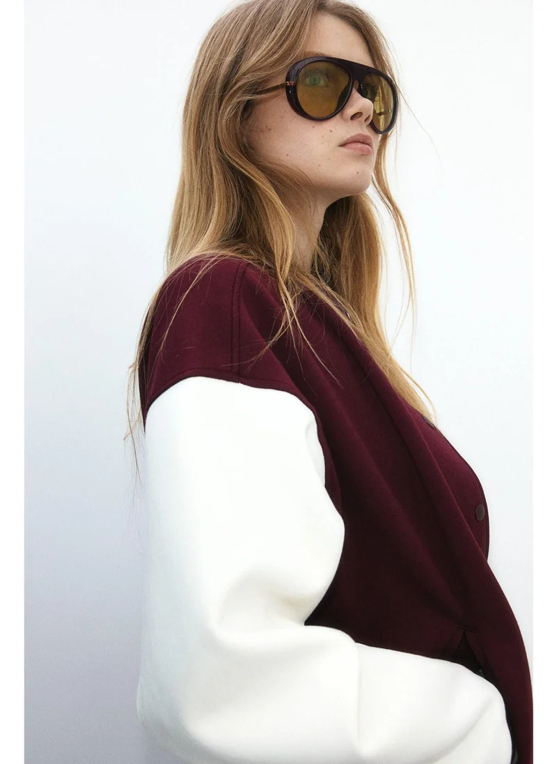 H&M Motif-detail baseball jacket