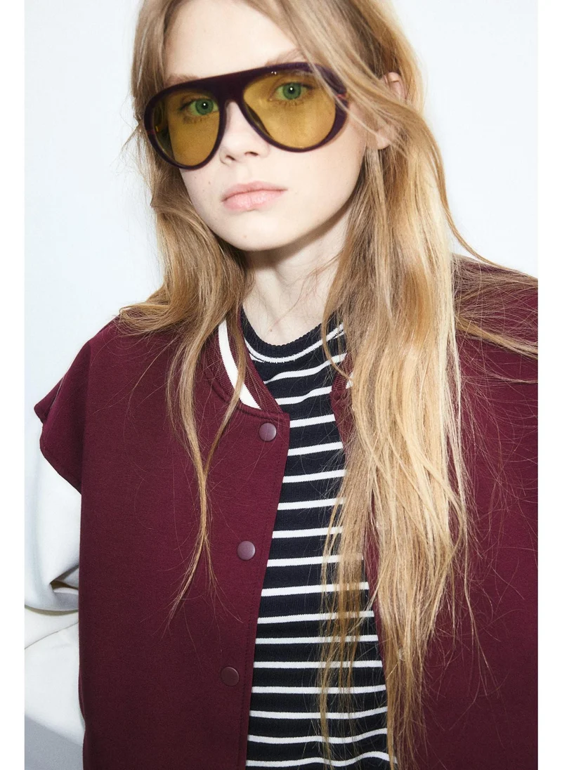 H&M Motif-detail baseball jacket