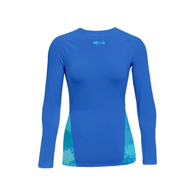 Hexa Women's Tight Fit (Tech Fit) Compression Tee - Polyester Lycra Performance Base Layer-