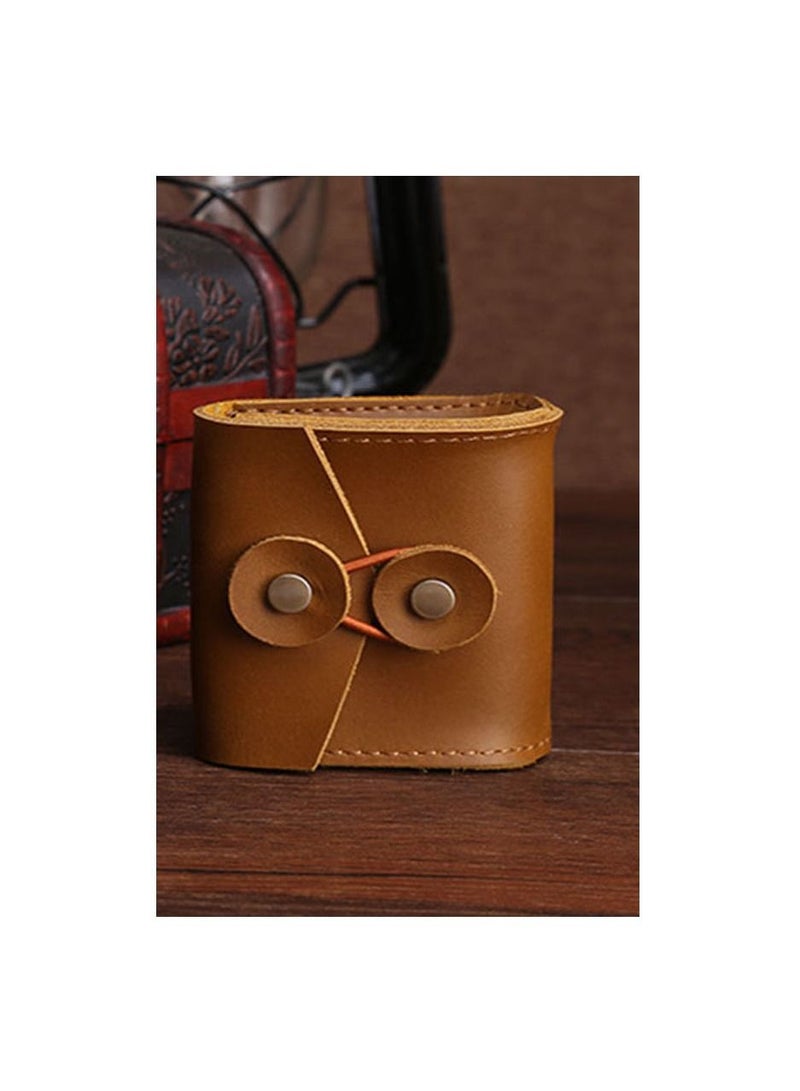 New Sundries Travel Organizer Case Charging Case Coin purse portable leather bag - Image 4