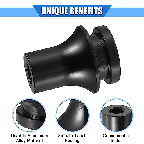 VekAuto Car Gear Shift Knob Adapter, M10x1.5 Shifter Boot Retainer Universal for Manual Transmission Vehicles Durable Aluminum Alloy Black - Image 4
