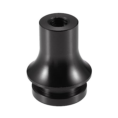 VekAuto Car Gear Shift Knob Adapter, M10x1.5 Shifter Boot Retainer Universal for Manual Transmission Vehicles Durable Aluminum Alloy Black - Image 1