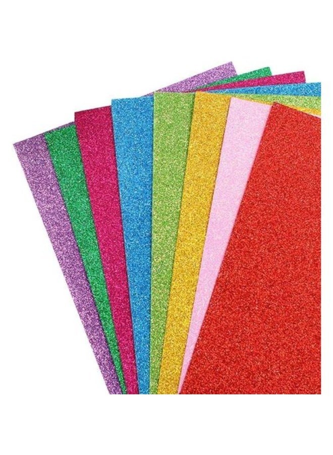 3A Glitter EVA Foam Paper for Crafts, Multicolor - 10 Pieces - Image 1