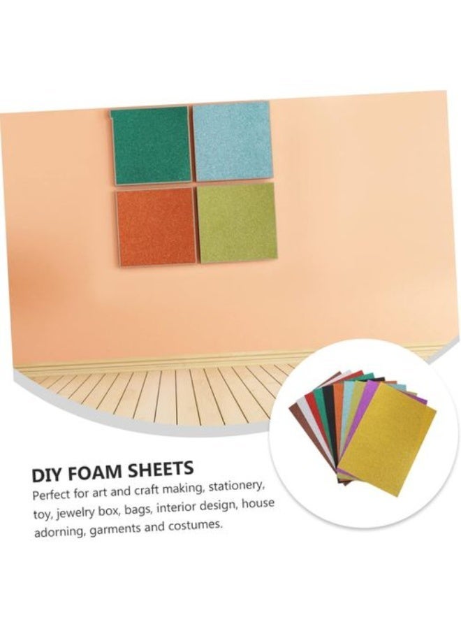 3A Glitter EVA Foam Paper for Crafts, Multicolor - 10 Pieces - Image 2