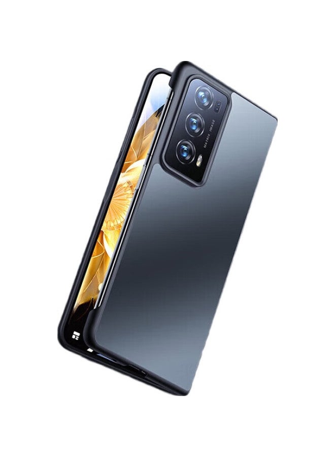 Keklle Phone Case For Honor Magic V2 Foldable Screen Smartphone, Matte Electroplated Anti-Drop Business Ultra-Thin Protective Cover For Men, Feather Sand Black - Image 3