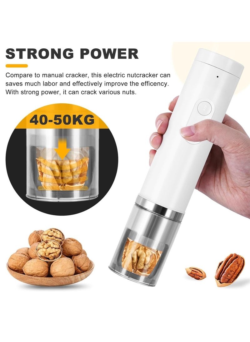 Excefore - Electric Nut Cracker Machine Portable Pecan Walnut Cracker Sheller Nut Opener Tool for Walnuts Pecans Hazelnuts Almonds Brazil Nuts - Image 1
