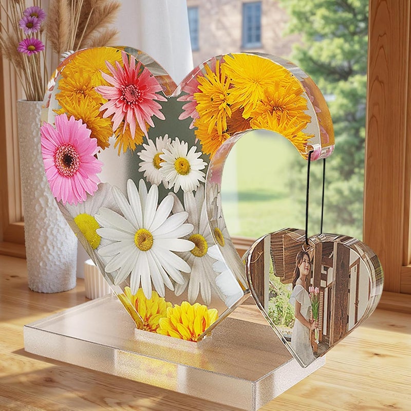 PEACORA Resin Mould Heart Large Silicone Mould Hanging Heart Shaped Picture Frame Photo Display for Anniversay gifiting DIY Crafts Home Decoration Wedding - Image 4