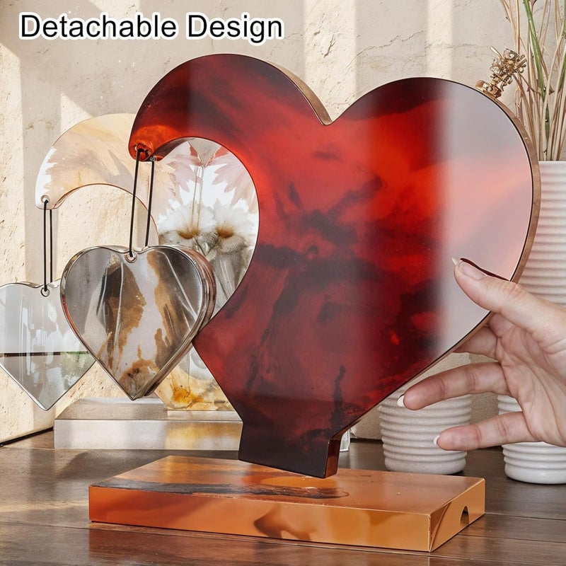 PEACORA Resin Mould Heart Large Silicone Mould Hanging Heart Shaped Picture Frame Photo Display for Anniversay gifiting DIY Crafts Home Decoration Wedding - Image 5