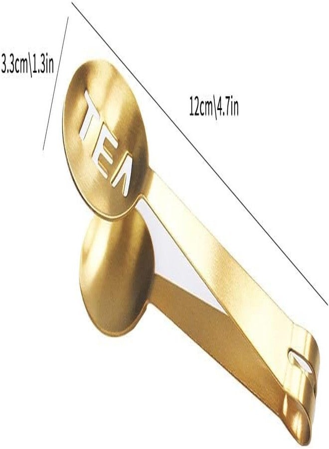 GANPUB Tea Tongs,Tea Bag Squeezer Tongs,Tea Bag Squeezer,Stainless Steel,Round Tea Filter Clamp,Tea Bag Strainer Clip Tea Holder for Gripping Tea Strainer Spoon for Ice Sugar Cubes Bar - Image 2