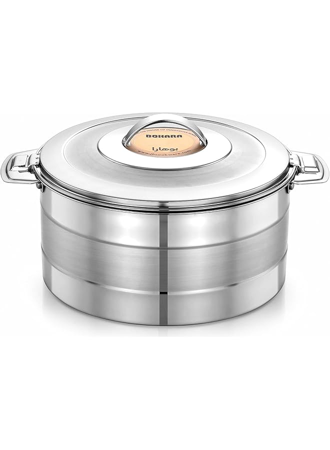 Bohara 119162 Stainless Steel Indian Serving Hotpot, 3000 Ml Capacity - Image 1