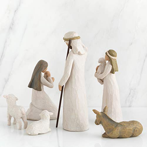 Willow Tree 6-Piece Nativity Set, Behold The Awe and Wonder of The Christmas Story, Build a Family Holiday Tradition with Classic Nativity Collection, Sculpted Hand-Painted Figures - Image 2