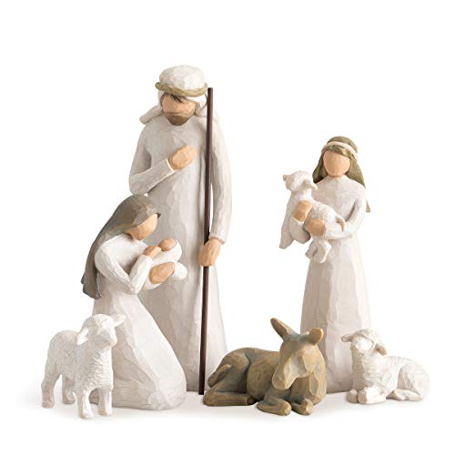 Willow Tree 6-Piece Nativity Set, Behold The Awe and Wonder of The Christmas Story, Build a Family Holiday Tradition with Classic Nativity Collection, Sculpted Hand-Painted Figures - Image 1