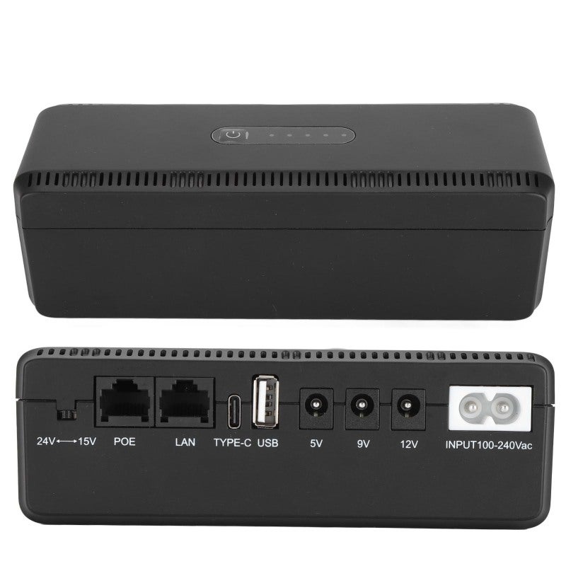 UPS: 10400mAh High Capacity Battery - Dual Input Options Wide Voltage Output Intelligent Safety Features Power Backup for Router Modem Camera Device During Power Outages - Image 5