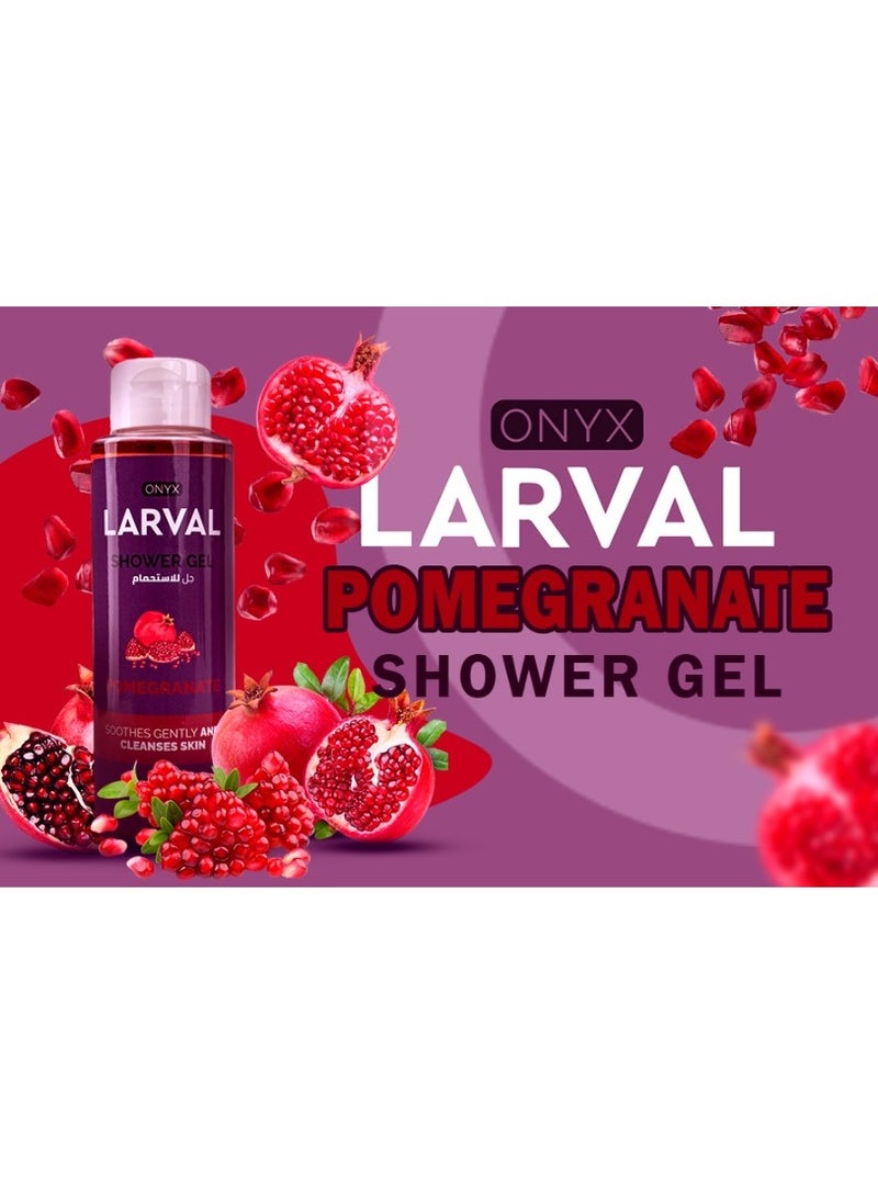 LARVAL Shower Gel Pomegranate 400 ml  - Image 3
