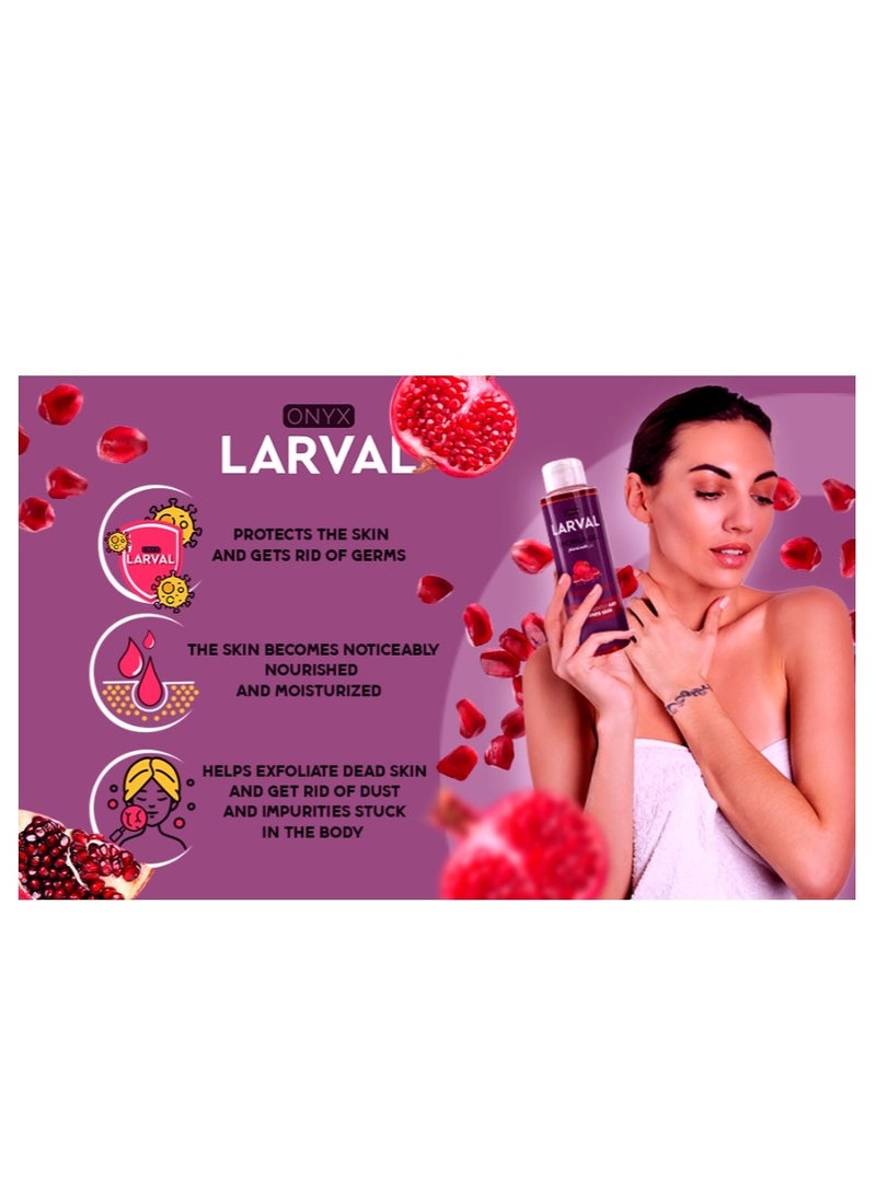 LARVAL Shower Gel Pomegranate 400 ml  - Image 4