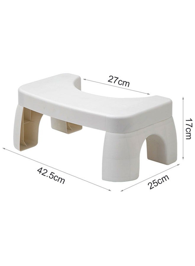 وهاواي Toilet Stool Squat for Adults, Sturdy Plastic Pooping Stool, Non-Slip Squatting Poop Stool for Bathroom, Toilet Assistance Step Stool, 17cm (7inch) Potty Foot Stool - Image 2