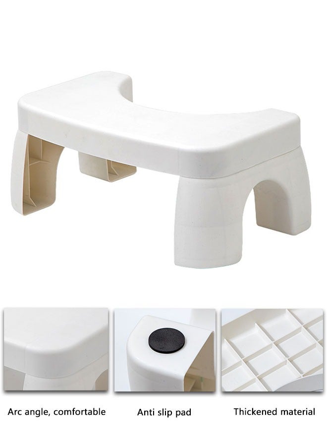 وهاواي Toilet Stool Squat for Adults, Sturdy Plastic Pooping Stool, Non-Slip Squatting Poop Stool for Bathroom, Toilet Assistance Step Stool, 17cm (7inch) Potty Foot Stool - Image 3