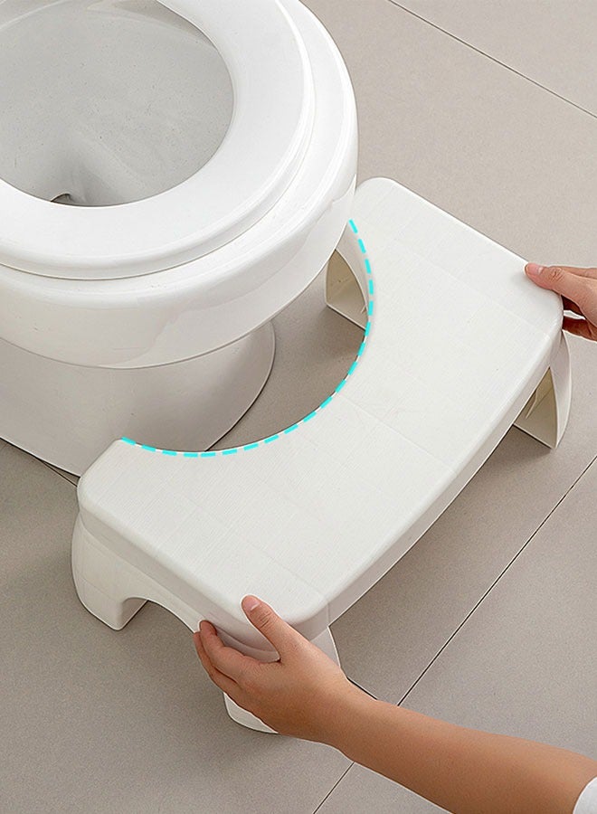 وهاواي Toilet Stool Squat for Adults, Sturdy Plastic Pooping Stool, Non-Slip Squatting Poop Stool for Bathroom, Toilet Assistance Step Stool, 17cm (7inch) Potty Foot Stool - Image 5