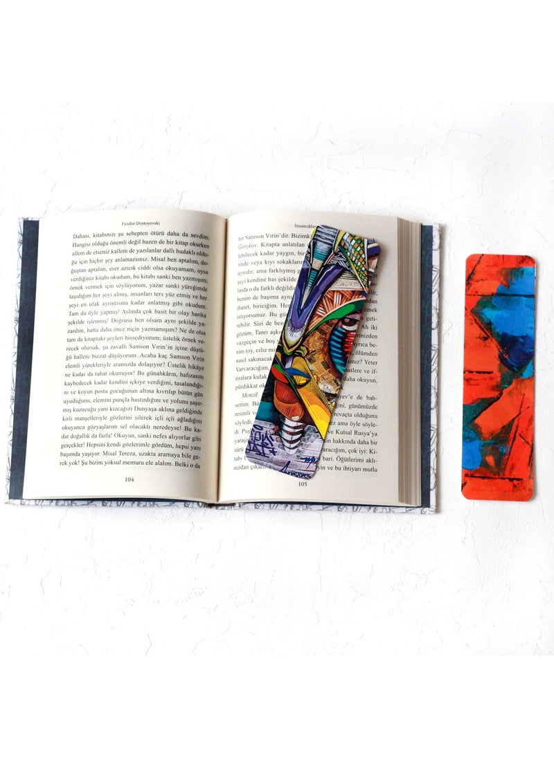 Abstract themed bookmark set 2 pieces - pzsku/ZFFC459ABAD349A899985Z/45/_/1725793020/03e1bb30-dfff-44a3-8b51-ce325bf1ac95