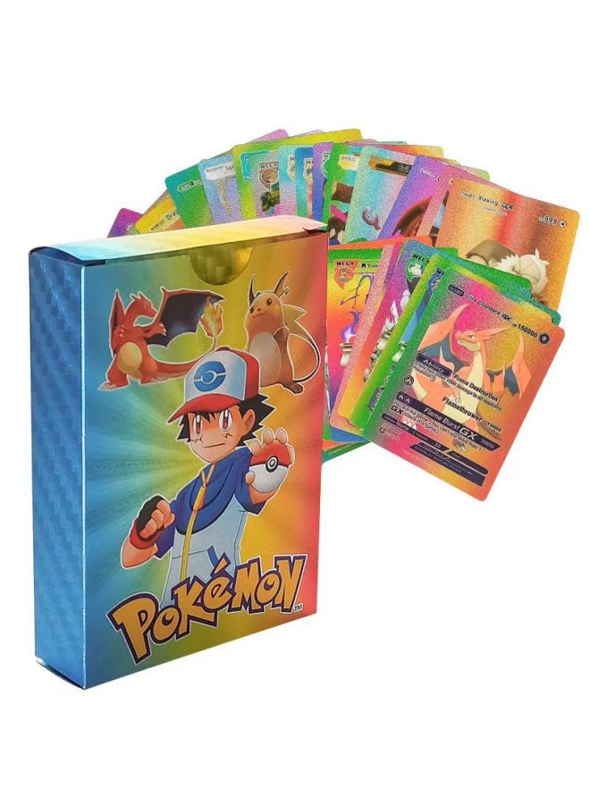 Pokemon 55 Elf Pokémon Gold Foil Cards Animation Peripheral Products Spot Wholesale-Color:Pokemon Colorful (english Version)  - Image 1