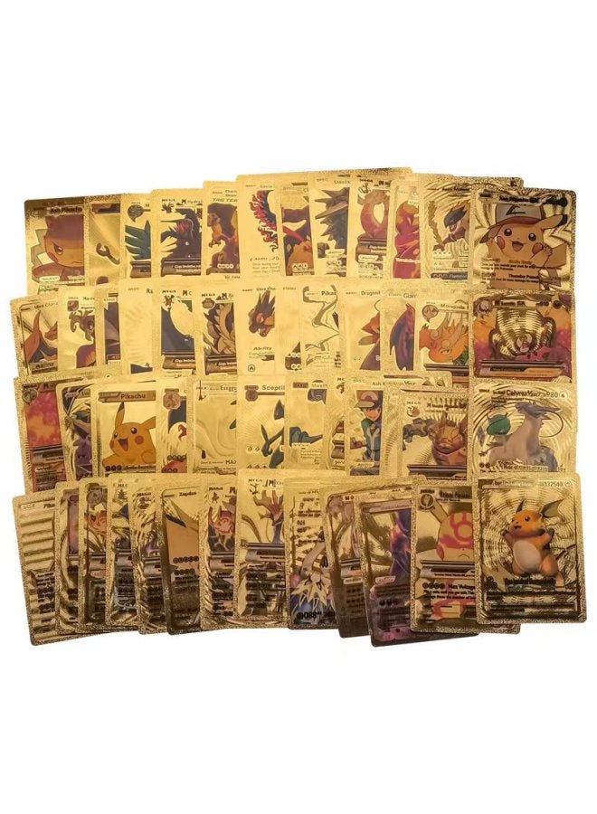 Pokemon 55 Elf Pokémon Gold Foil Cards Animation Peripheral Products Spot Wholesale-Color:Pokemon Colorful (english Version)  - Image 4