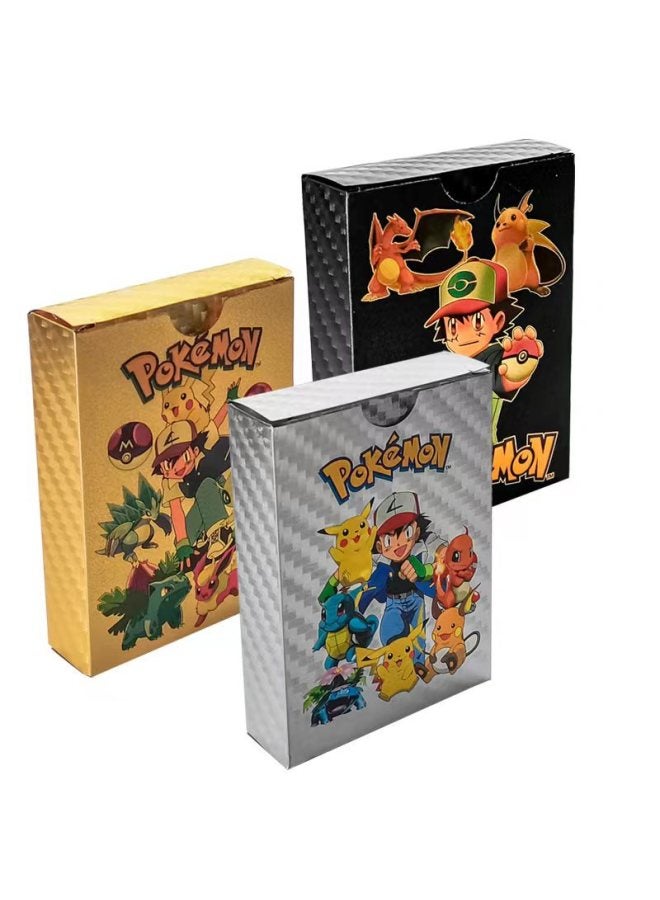 Pokemon 55 Elf Pokémon Gold Foil Cards Animation Peripheral Products Spot Wholesale-Color:Pokemon Colorful (english Version)  - Image 2