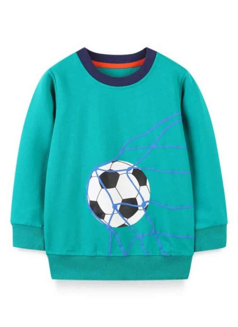 يونيكي Green Graphic Printed Round Neck T-shirt
