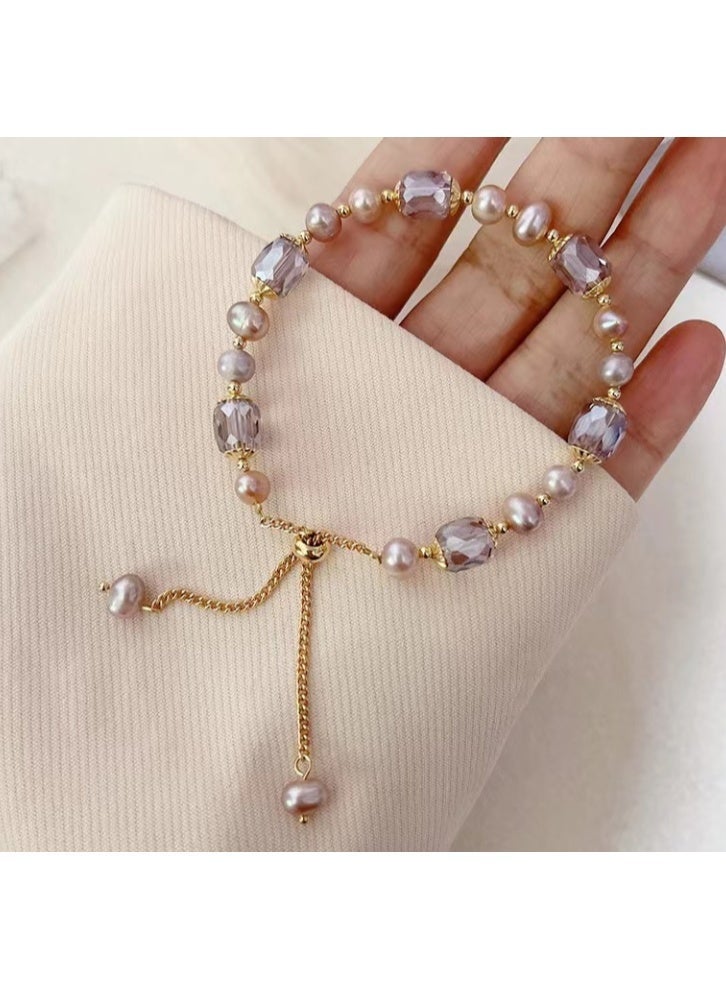 لاتين سوار من اللؤلؤ الصناعي للنساء، هدية أنيقة - Image 2