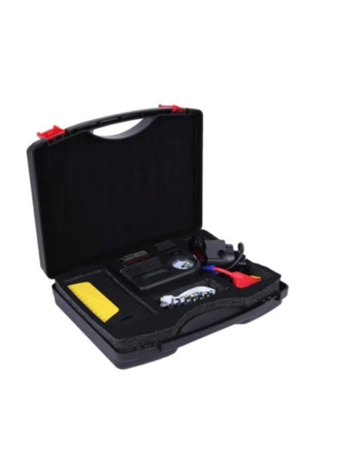 Air Compressor & Portable Car Jump Starter – 12V Battery Charger, Power Bank, Portable Power Station with Jumper Cables for Offroad & Automotive Use - Image 1