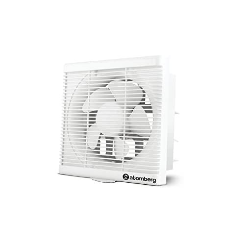 atomberg Efficio Exhaust Fan 200mm (8 Inches) | BLDC Motor | 20W| Low Noise | 1600 RPM| Ideal for Bathroom, Kitchen | Easy to Clean | Installation-Square Cut (245mm) | 2 Years Warranty | White - Image 1