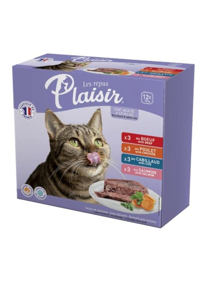 Cat Cluster Pate Mixed Flavour - 12x100g
