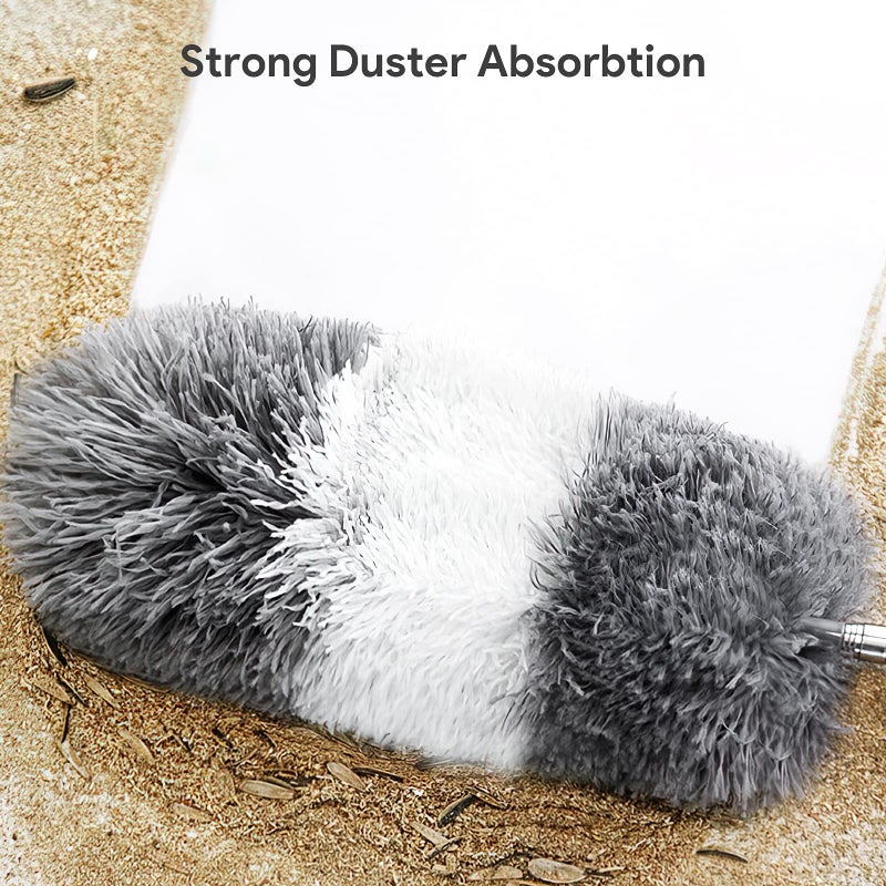 ديلوكس Delux Microfiber Duster 7 PCs قابلة لإعادة الاستخدام القابلة للانحناء القابلة للغسل مع القطب التمديد الطويل 100 بوصة لتنظيف السقف العالي الستائر الأثاث والسيارات - Image 4