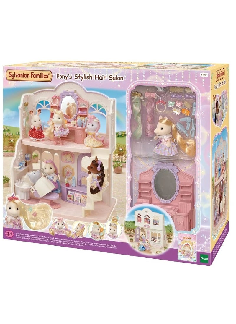 Sylvanian Families - Sylvanian Families Ponys Stylish Hair Salon - Image 1