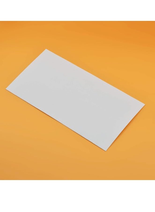 Hispapel Cash Envelopes or Multipurpose Auto Seal 110 x 220 MM (White, 50 per pack) - Image 2