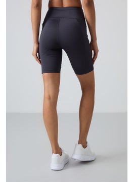 Tommy Life Anthracite Polyester Flexible Standard Fit Performance Women's Biker Tights - 91012  - Image 5
