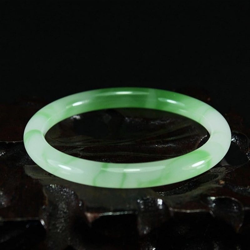 Natural Jade Bangle Women Gifts Men Jadeite Bangles Jades Stone Bracelets Accessories Jewellery (Gem Color : 63mm) - Image 3