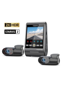 Viofo 3CH Dash Cam | Front 2K+ Rear 2K + Cabin FHD | HDR | Sony's STARVIS 2 | 2.4'' Screen | Voice Control | Viofo A229 PLUS 3CH  - Image 1